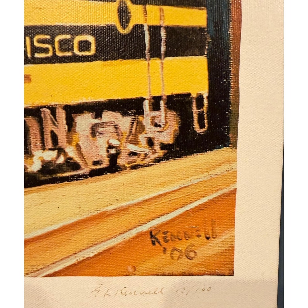 Vintage 1986 Frisco Canvas Print Kennell 22x18 Signed 12/100 VERY RARE - Picture 4 of 4